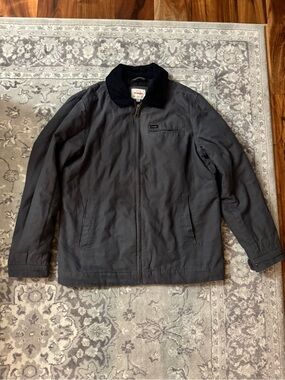Wrangler Dark Gray Lightweight Jacket with Black Collar